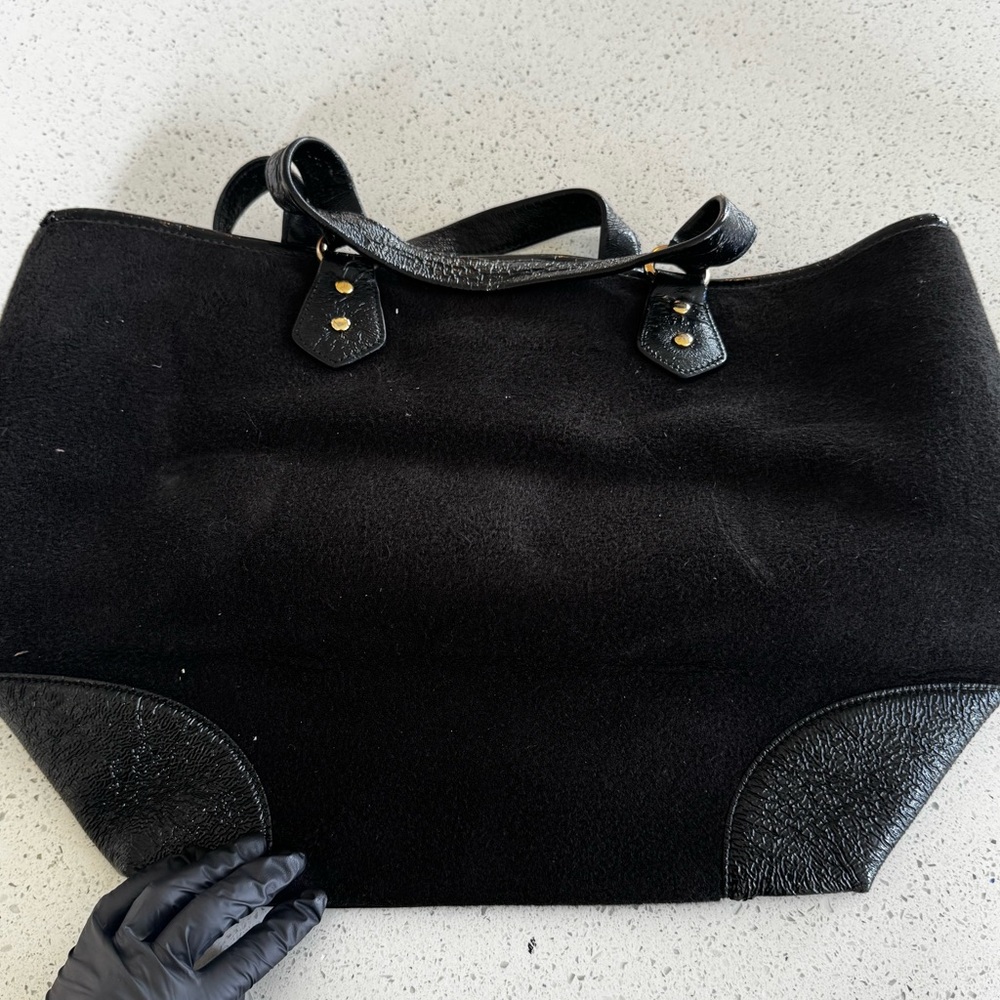 3 HR SALE 🚨 2002 XL Juicy Couture Black Scottie Tote - Picture 11 of 12